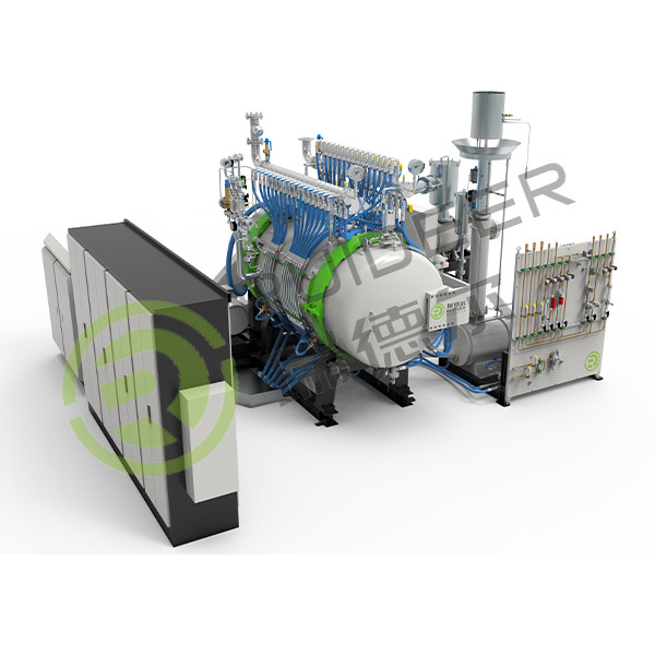 Horizontale Vakuum-Schnellkühlsinter HIP-Ofen mit 10mpa Druck 1800C Max Arbeitstemperatur.