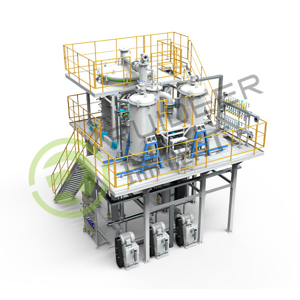 Vertikaler großer pyrolytischer Kohlenstoff-CVI-Ofen Ober-/Unterlast mit maximaler Betriebstemperatur von 1300 °C