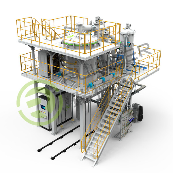 Vertikaler großer pyrolytischer Kohlenstoff-CVI-Ofen Ober-/Unterlast mit maximaler Betriebstemperatur von 1300 °C