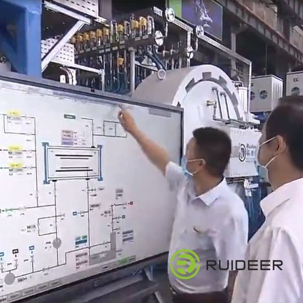 ISO CE-zertifizierter Hochvakuumofen für dreiphasiges Fünfdrahtsystem 380V 50HZ Steuerungsstrom Max.Temperatur 1600C